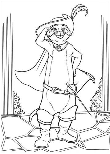 Kids-n-fun.com | 23 coloring pages of Puss in Boots